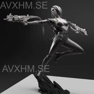 Lea - the double gunner - Gsculpt Art