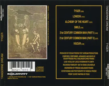Tangerine Dream - Tyger (1987)  [1992, USA Version]