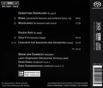 Bram van Sambeek - Fagerlund & Aho: Bassoon Concertos (2016)