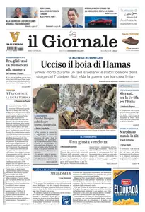 il Giornale - 18 Ottobre 2024