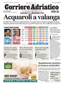 Corriere Adriatico Ascoli - 30 Settembre 2025