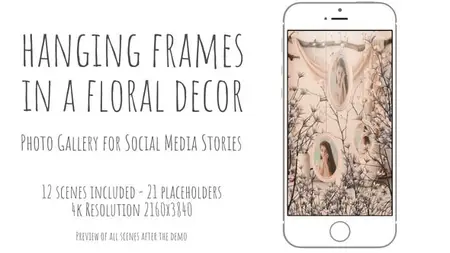 Hanging Frames in a Floral Decor 57696638