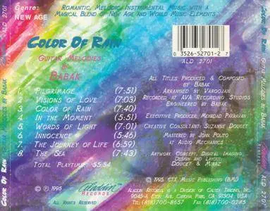 Babak Afshar - Color Of Rain: Guitar Melodies by Babak (1995)