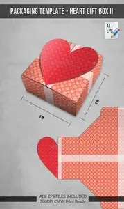 GraphicRiver Packaging Template - Heart Gift Box II