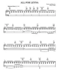 All for leyna - Billy Joel (Piano-Vocal-Guitar)