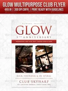 GraphicRiver Glow Multipurpose Club Flyer