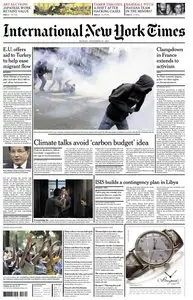 International New York Times - 30 November 2015