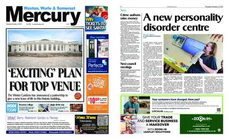 Weston, Worle & Somerset Mercury – November 24, 2022