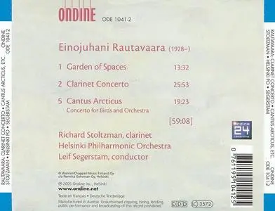 Leif Segerstam, Helsinki Philharmonic Orchestra - Rautavaara: Garden of Spaces; Clarinet Concerto; Cantus Arcticus (2005)