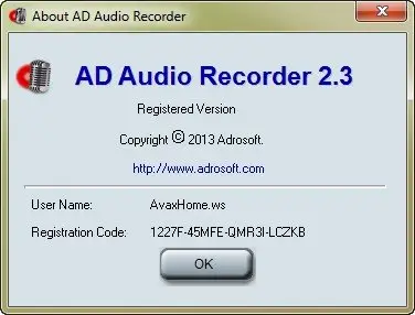 Adrosoft AD Audio Recorder 2.3