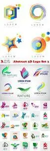 Vectors - Abstract 3D Logo Set 3