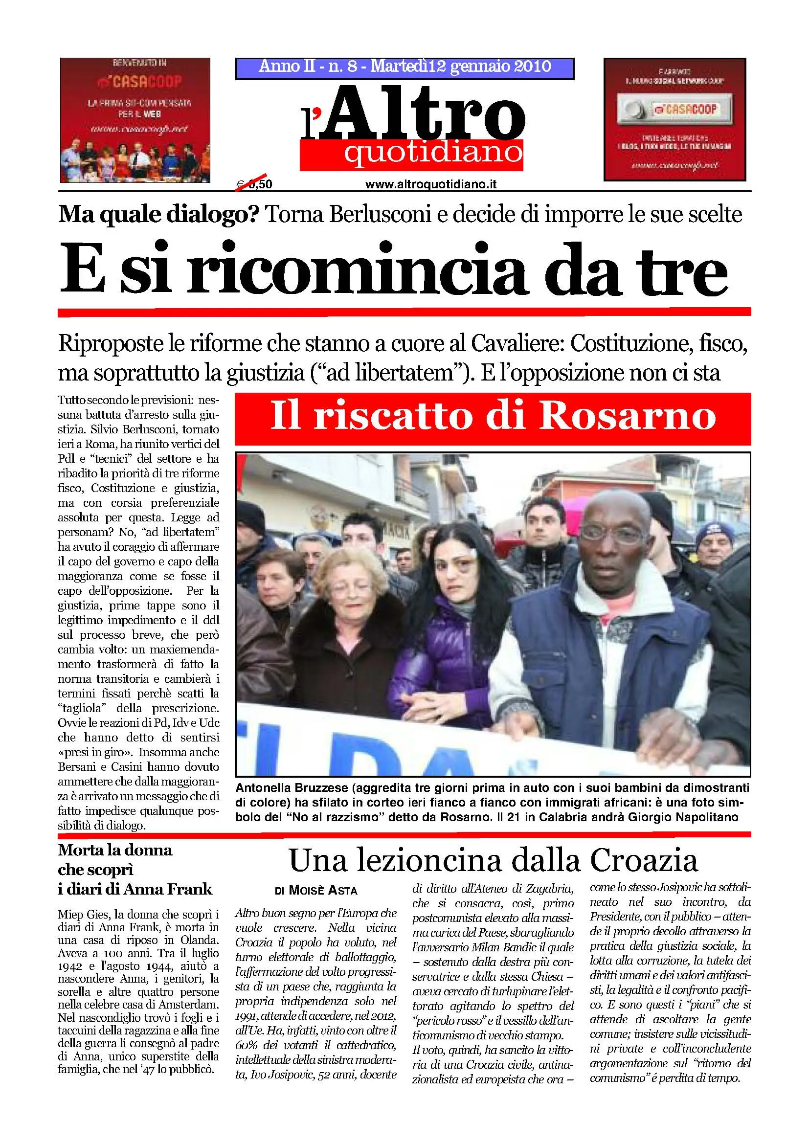 Altro Quotidiano 12.01.2010