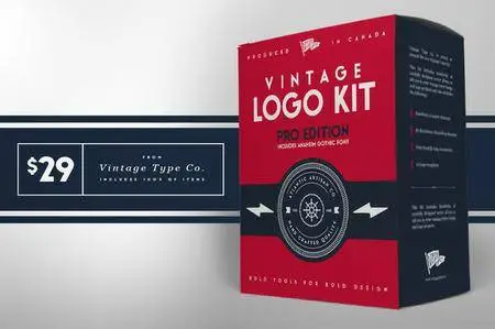 CreativeMarket - Vintage Logo Kit PRO