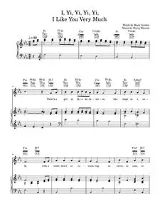 I Yi, Yi, Yi, Yi (Like You Very Much) - Bing Crosby, The Andrews Sisters (Piano-Vocal-Guitar (Piano Accompaniment))