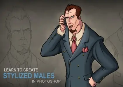Creating Stylized Male Character Concepts in Photoshop
