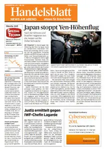 Handelsblatt News am Abend vom 04.08.2011