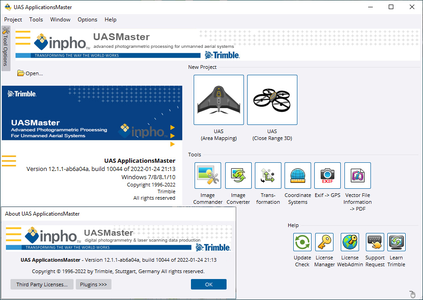 Trimble Inpho UASMaster 12.1.1 with Sample Data Sets