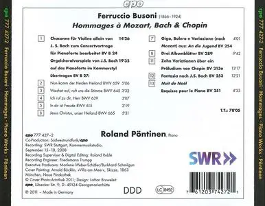 Roland Pöntinen - Ferruccio Busoni: Hommages à Mozart, Bach & Chopin (2011)