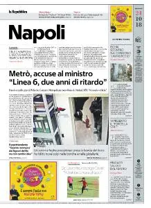 la Repubblica Napoli - 24 Ottobre 2018