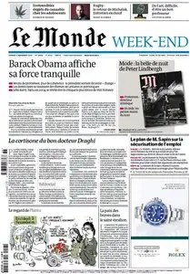 Le Monde et Suppléments du Samedi 8 Septembre 2012