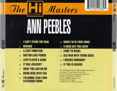Ann Peebles - The Hi Records Masters (1998)