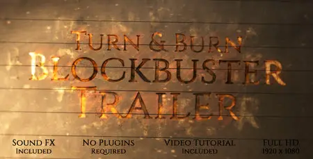 Turn and Burn Blockbuster Trailer - Project for After Effects (VideoHive)