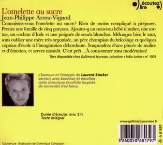 Jean-Philippe Arrou-Vignod, "L'omelette au sucre"