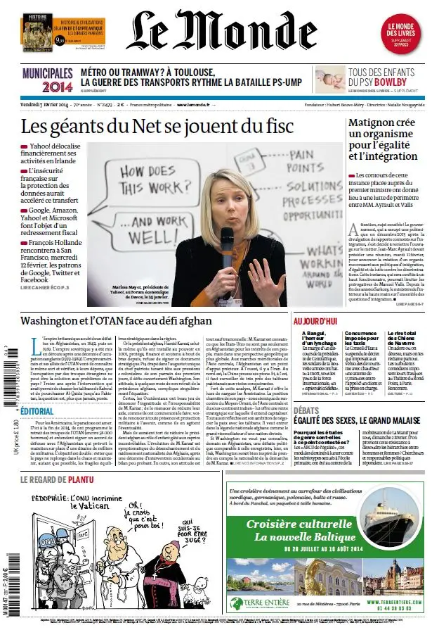 Le Monde & Suppléments du Vendredi 7 Février 2014