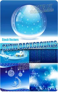Snow backgrounds - Stock Vectors