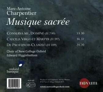 Edward Higginbottom, Oxford Baroque, Choir of New College Oxford - Marc-Antoine Charpentier: Musique sacrée (2013)