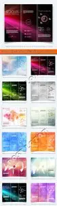 Business flyer brochure tri fold advertising booklet vector 7