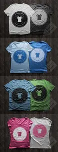 T-Shirt Design Mockups PSD Pack