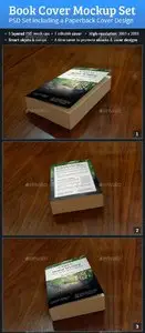 GraphicRiver Book Cover Mockup PSD Set / Paperback Cover Design
