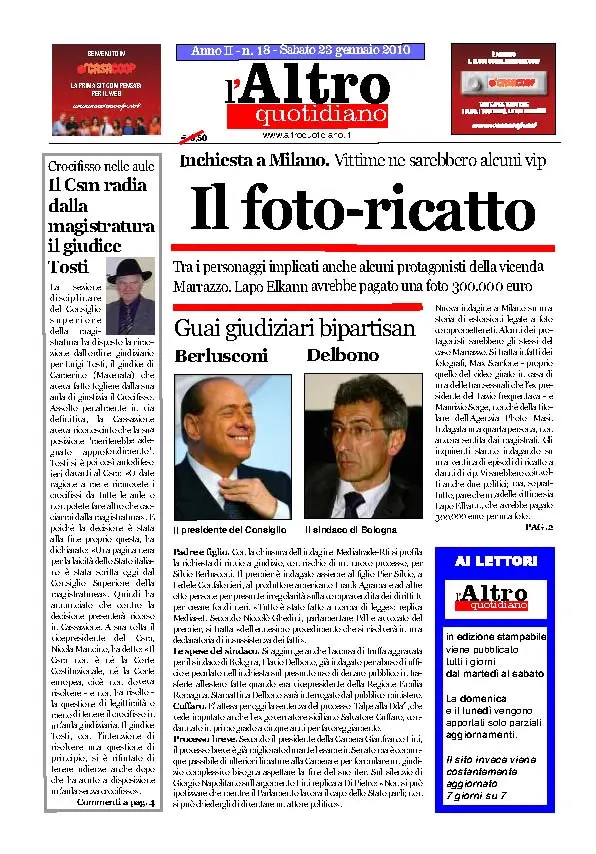 Altro Quotidiano 23.01.2010
