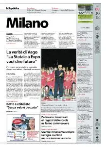 la Repubblica Milano - 8 Ottobre 2018