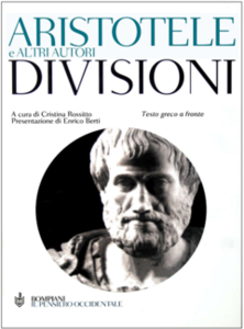 Aristotele e altri autori - Divisioni . Testo greco a fronte
