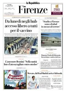 la Repubblica Firenze - 27 Agosto 2021