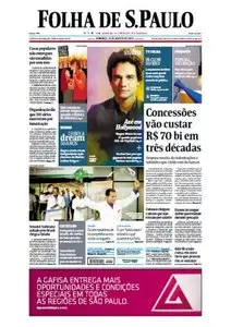 Jornal Folha de São Paulo - 25 de agosto de 2013 - Domingo