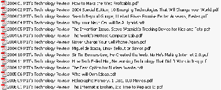 MIT's Technology Review 2004-2005
