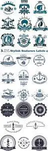 Vectors - Stylish Seafarers Labels 4