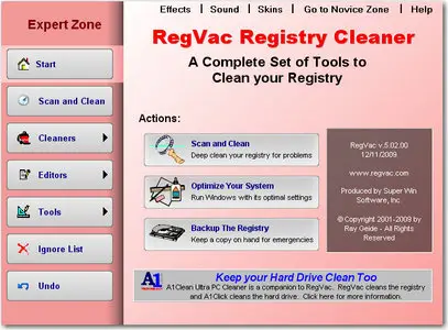 RegVac Registry Cleaner 5.02.00