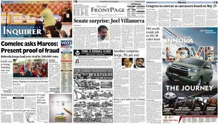 Philippine Daily Inquirer – May 12, 2016