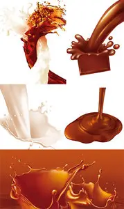 PSD templates - Chocolate and milk