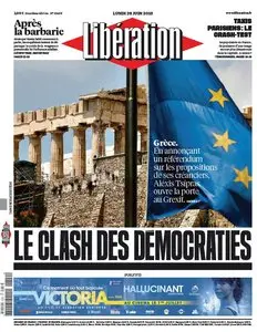 Libération du Lundi 29 Juin 2015