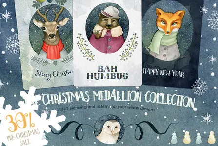 CreativeMarket - Big Christmas Medallion Collection