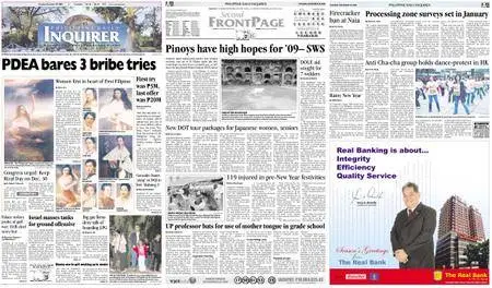 Philippine Daily Inquirer – December 30, 2008