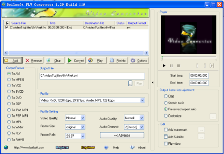 BoilSoft FLV Converter 1.51 build 121