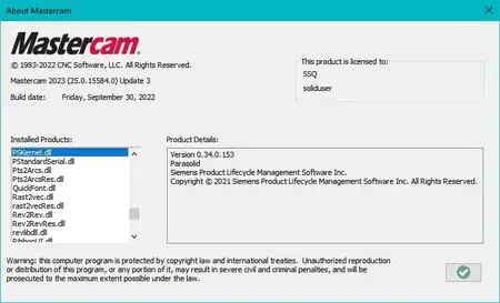 Mastercam 2023 Update 3 (25.0.15584.0)