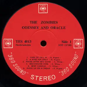The Zombies - Odessey and Oracle (CBS 1968) 24-bit/96kHz Vinyl Rip