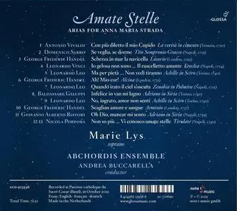 Marie Lys, Andrea Buccarella, Abchordis Ensemble - Amate Stelle: Arias for Anna Maria Strada (2023)